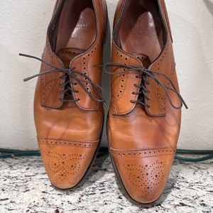 Allen Edmonds Strand Cap-toe Oxford Leather Dress Shoe Walnut Brown Sz 13
